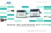 Konica Minolta bizhub 163 211 brochureilinksa.co.za/Portals/398/Copiers/PDF/bizhub_211... · Perfect printing With the standard GDI printer function documents up to A3 size can be