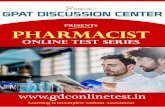 PHARMACIST ONLINE TEST · PHARMACIST ONLINE TEST All India Online Test Series by GPAT Discussion Centre ... Test Number-22 Bio-pharmaceutics & Pharmacokinetics 100 Test Number-23