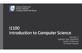 I1100 - Introduction to Computer Science · technology to our work and social lives has created high demand for software developers, pushing their career to the top of this list.