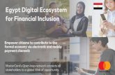 Egypt Digital Ecosystem for Financial Inclusion · 2016 l •Large population •Significant unbanked population •High mobile penetration •Strong support from the Egyptian Government