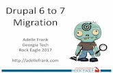 Drupal 6 to 7 Migration - Adelle Frankadellefrank.com/sites/default/files/rockeagle2017.pdf• Advertise your content freeze greatly in advance. • You should not need to do it live,