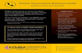 KEMBA Instant Access Reference Guide 2020 › wp-content › uploads › 2020 › 03 › KEMBA-Instant...Instant Access Quick Reference Guide Call 614.235.2395 or 800.282.6420 PRESS