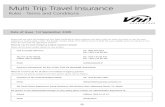 Multi Trip Travel Insurance - VHI › pdf › products › multitrip_terms.pdf · Multi Trip Travel Insurance Rules - Terms and Conditions Date of Issue: 1st September 2009 ... Your
