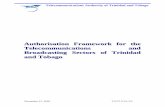 Authorisation Framework for the Telecommunications and ... Framework.pdf · amended – ‘the Act’) as the independent regulatory body of the telecommunications and broadcasting