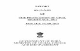 REPORT u/s 15 A (4) OF THE PROTECTION OF CIVIL RIGHTS ACT ...socialjustice.nic.in/writereaddata/UploadFile/arpcr08.pdf · implementation of the protection of civil rights act, 1955.