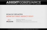 assentComplianCe › wp-content › ... · How tHe Assent CoMpliAnCe MAnAgeMent systeM works integrAtes witH MAjor erp/plM systeM s built-in CrM for CoMpliAnCe tAsks, due diligenCe