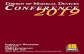 of M D onferen 201Ce - Design of Medical Devices ... · Ryan Egeland, Cardiovascular Systems, Inc. Ryan Egeland Cardiovascular Systems, Inc. This session will include a presentation