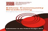 Ethnic Community Broadcasting - Treasury.gov.au · sector growth for Ethnic Community Broadcasting Community broadcasting is Australia’s largest independent media sector, a key