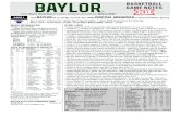 Follow on Twitter, Instagram and Facebook: @BaylorMBB 16 ...€¦ · Follow Baylor Basketball on Twitter, Instagram and Facebook: @BaylorMBB BASKETBALL GAME NOTES MEDIA INFORMATION