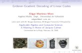 Gr obner-Gradient Decoding of Linear Codes · Gr obner-Gradient Decoding of Linear Codes Edgar Mart nez Moro Applied Maths. Dept., Universidad de Valladolid edgar@maf.uva.es (Join