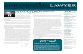 MuLTNoMAH LAwYER · 2018-10-25 · THE MULTNOMAH LAwYER is published 11 times per year by the Multnomah Bar Association, 620 SW Fifth Ave. Ste. 1220, Portland, OR 97204 503.222.3275