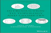 INTRODUCTION TO TOPOLOGY AND GEOMETRY€¦ · Introduction to topology and geometry. — 2nd edition / Saul Stahl, University of Kansas, Catherine Stenson, Juniata College. pages