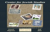 Center for Jewish Studies - University of Minnesota€¦ · occasionally are able to offer relevant courses, ... generous support of donors who are committed to the educational mission
