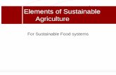 Elements of Sustainable Modules n ustainable Agriculture ... · “the management and conservation of the natural resource base, and the orientation of technological change in such