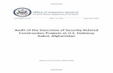 Audit of the Execution of Security-Related Construction ... · 2 Department of State, America's Overseas Presence in the 21st Century, The Report of the Overseas Presence Advisory