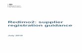 Redimo2: supplier registration guidance › government › uploads › syst… · 1.03 Education and Childrens Social Care DPS 4 2.0 DFE ‘Redimo2 Registration 5 2.01 Stage 1 –