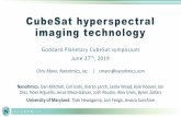 CubeSat hyperspectral imaging technology - NASA CubeSat hyperspectral imaging technology Goddard Planetary