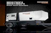 Mobile Diesel Generators - Generac Mobile Products · FINAL TIER 4 MOBILE DIESEL GENERATORS Designed to provide safe and reliable prime power, the MDG75DF4 and MDG100DF4 include a