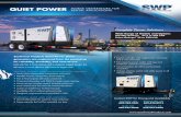 QUIET POWER MOBILE GENERATORS FOR RENTAL APPLICATIONS€¦ · MOBILE GENERATORS FOR RENTAL APPLICATIONS Southwest Products Quiet Power diesel generators are engineered from the ground-up