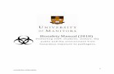 Biosafety Manual (2018) - University of Manitobaumanitoba.ca › ... › 2018_University_of_Manitoba_Biosafety_Manual_2… · 5 umanitoba.ca/biosafety List of Appendices Appendix