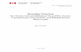 Biosafety Directive for Human Immunodeficiency › content › dam › phac-aspc › documents... Biosafety Directive for Human Immunodeficiency Virus (HIV), Human T-lymphotropic Virus