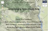 Ellensburg Area Field Trip - Central Washington University...Itinerary & Overview 8:00am Depart 8:30 Stop 1—Manastash Ridge I at I-82 Overlook 9:00 Depart 9:30 Stop 2—Yakima River