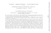 BRITISH JOURNAL OPHTHAL-MOLOGYTHE BRITISH JOURNAL OF OPHTHAL-MOLOGY FEBRUARY, 1931 COMMUNICATIONS HOFRATPROFESSOR ERNST FUCHS AND HIS WORK BYthe death of HofratProfessor Ernst Fuchsfrom