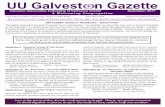 UU Galvest n Gazette - Unitarian Universalist Fellowship ... · UU Galvest n Gazette Unitarian Universalist Fellowship of Galveston County September 2017 A Welcoming Congregation