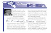 The President’s Corner...The President’s Corner DAVE PALMER, CHE, PRESIDENT Change. We can feel it in the weather, fall is upon us. We have seen changes in the Joint Commission