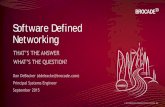 Software Defined Networking - University of Oklahoma · The first thing requiring automation is the initial deployment of the infrastructure – sometimes referred to as Day 0 automati\൯n.