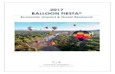 2017 BALLOON FIESTA...2017 Balloon Fiesta attracted an estimated 887,970 guests over the nine-day event, October 7th to 15th. Survey research shows the tremendous gathering included