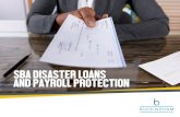 SBA DISASTER LOANS AND PAYROLL PROTECTION€¦ · SBA DISASTER LOANS AND PAYROLL PROTECTION. The President recently signed into law a series of robust stimulus packages to provide