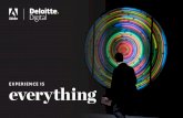 EXPERIENCE ISeverything - Deloitte Digital · reimagine their business through the eyes of the customer Delivering a memorable experience can help brands stand out from the competition
