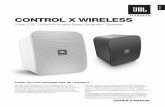 CONTROL X WIRELESS - Harman Kardon...CONTROL X WIRELESS 2-way 5.25” (133mm) Portable Stereo Bluetooth® Speakers OWNER’S MANUAL The JBL® brand has been involved in every aspect