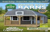 OH 0519 Portable Buildings • Backyard Sheds • Garages ... · n All barns include hurricane straps at no extra charge n Wave plates used on all doors and trusses for extra durability