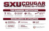 SAINT XAVIER UNIVERSITY IS PROUD OF ITS … › about › docs › cougar-points-pride-updated-may-2018.pdfFOOTBALL Men’s baseball was the 2016 CCAC Tournament Champions — a ﬁrst