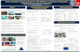 Photo Aesthetics Ranking Network with Attributes and ...skong2/img/eccv2016poster.pdfA deep CNN to rank photo aesthetics with pairwse rank loss 2. Joint learning of meaningful photographic
