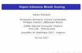 RejectInferencein Credit Scoring - GitHub Pages › assets › publications › ... · Introduction: Datagenerationprocess Adrien Ehrhardt (CACF - Inria) Reject Inference 29 mai 2017