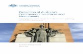 Protection of Australia’s Commemorative Places and ...€¦ · Stones and statues in such as Bibulmun Womanin Joondalup, Western Australia. In Melbourne the King’s Domain Resting