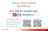 Library Quick Guide: BookMyne+ · Download An E-book Note: To use EBSCO e-books you must register an EBSCO account and install Bluefire app on your mobile device. 1. Tap the item’s