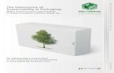 The Importance of Sustainability in Packaging · 2017-10-03 · Importance of Sustainability in Packaging Recyclability is the most important factor: 81% find it important, 48% even