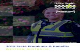 2019 State Premiums & Benefits - AFPA · 2019-03-27 · Police Health for the Lifetime Health Cover premiums that will apply to you. We’re confident you’ll love our Rolling Extras
