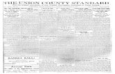 UNION C'OUNT'Y STANDARD › westfield › DATA › newspapers › Union... · 2015-01-20 · UNION C'OUNT'Y STANDARD Has the largest circulation of any Weekly Published in Union County.