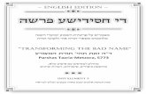 TRANSFORMING THE BAD NAMETRANSFORMING THE BAD ......included in the Essence of Hashem. There are two parts to intellect: one called המכח and one called הניב . המכח is also