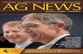VOLUME 24 • NUMBER 1 • WINTER 2015...AG NEWS VOLUME 24 • NUMBER 1 • WINTER 2015 COLLEGE OF AGRICULTURE AND NATURAL RESOURCES Dean Frank Galey at farm and ranch expos this winter