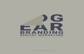 Dog Ear Marketing Offerings Walkthrough...Brand consistent design (design only) Navigation UI/UX Calls to action and engaging elements Media, image, and graphics support Interactive,