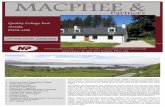 Quality Cottage East, Arisaig (WEB) - MacPhee & Partners · kitchen units complimented by satin -finish cup drawer pull handles, offset with solid oak work surfaces. Under-mounted