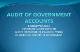 AUDIT & AUDIT OBJECTIONS - MCRHRDI › fcg › week5 › Audit.pdf · DIRECTOR OF LOCAL FUND AUDIT/DIRECTOR OF STATE AUDIT DLFA/DSA is a State Department to Audit on the Accounts