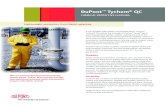 DuPont Tychem QC - The Cary Company€¦ · DuPont™ Tychem® QC chemical protective clothing Lightweight protection from liquid splashes. A comfortable, lightweight, and durable