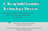 A Thoughtful Assistive Technology Process - AzTAP › wp-content › uploads › 2018 › 06 › A...presentation is considered an introductory level course for those providers who